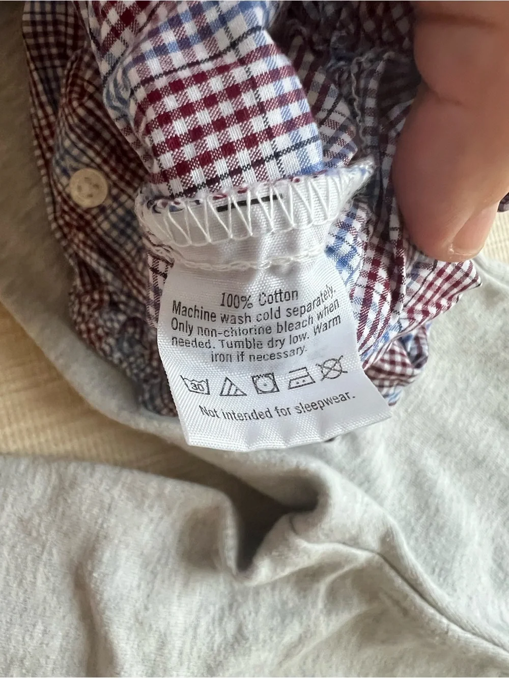 Janie and Jack Plaid Bodysuit with Light Gray Suspender Pants 3-6 months